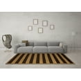thumbnail image 3 of Ahgly Company Indoor Rectangle Abstract Brown Modern Area Rugs, 7' x 10', 3 of 4