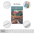 thumbnail image 2 of Huancayo Peru Vintage Travel Poster with Scenic Andes And Historic Town Center Print Poster, 2 of 8