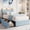 Blue, variant on Twin Upholstered LED Bed Frame with 2 Storage Drawers, Velvet Princess Platform Bed, Heavy Duty Metal Support, No Box Spring Needed, Easy Assembly