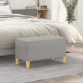 thumbnail image 1 of vidaXL Bench Light Grey 70x35x41 cm Fabric, 1 of 4