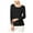 Black, variant on I-N-C Womens Drawstring-Sleeve Pullover Sweater, Black, XX-Large