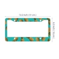 thumbnail image 2 of WIRESTER Set 2pcs 6" x 12" Auto Drive License Plate Frame Cover - Paradise Pineapples, 2 of 6
