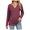 Red, variant on Lixiuxyad Women Fashion Casual T Shirt Solid Color Long Sleeve V Neck Top Blouse Trendy Casual,Black L
