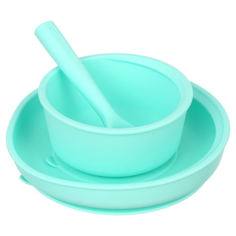 Munchkin C'est Silicone Infant Self-Feeding Set, Mint photo 1