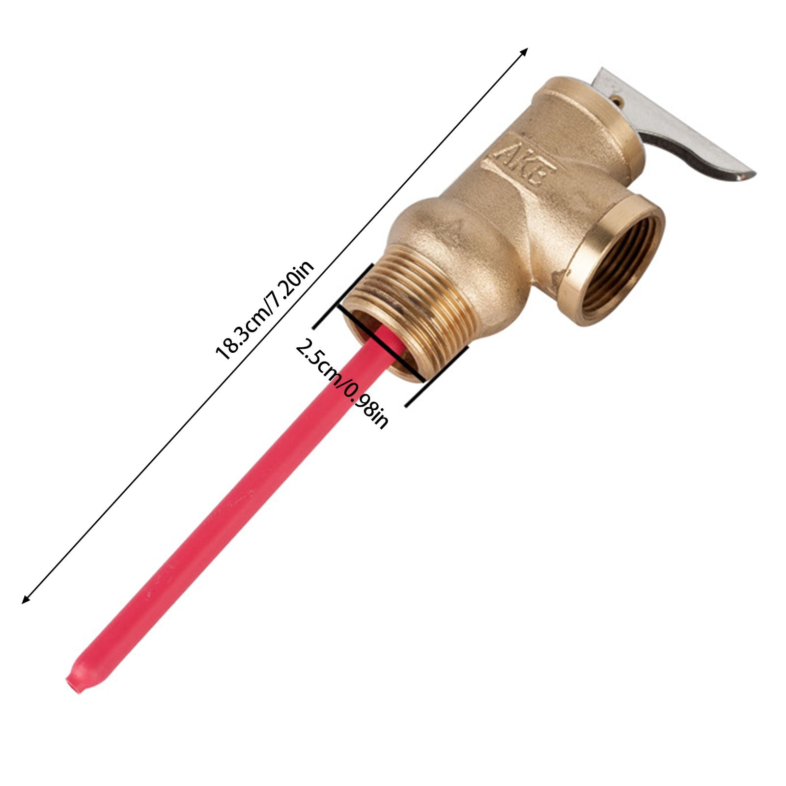 Essential Solar Water Heater Part Brass Texture Offer 0.7Mpa Pressure and 99℃ Temperature Resistance for Safe Operations