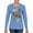Light Blue, variant on Rad 90's Vibes Vintage Womens Graphic Long Sleeve T-Shirt, Black, Medium