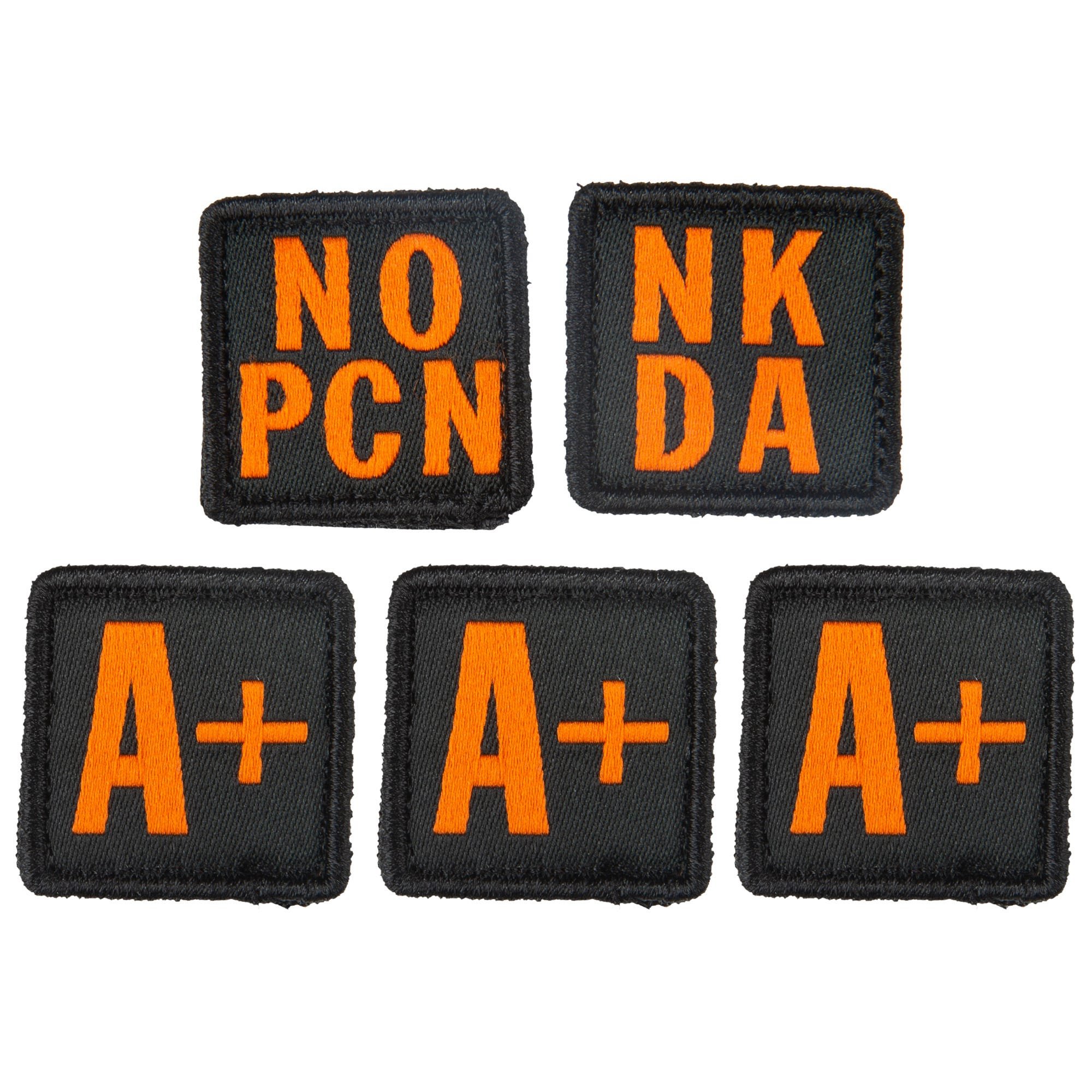 5.11 Tactical Blood Type Patch Kit A Positive, Easy On and Off Hook