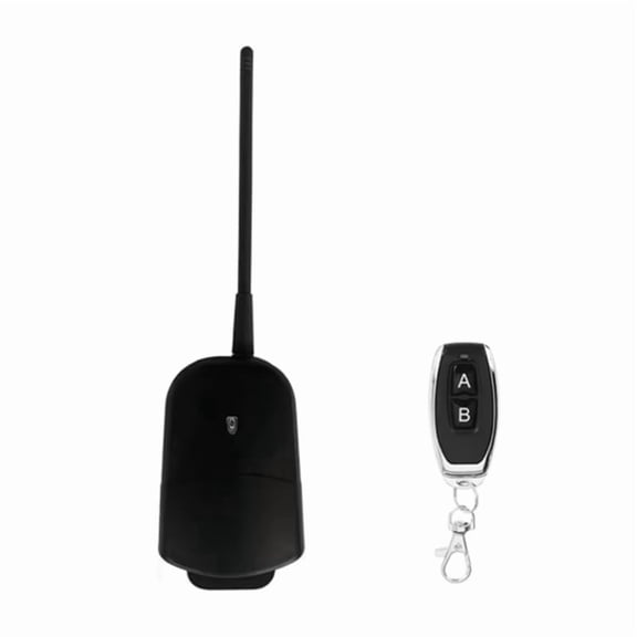 12-24v AC DC Receiver Universal Garage Door Opener, 433.92mhz, Learning Code Remote Control,1 * Receiver 1 * Remote Control,Black