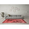 thumbnail image 3 of Ahgly Company Indoor Square Oriental Red Industrial Area Rugs, 7' Square, 3 of 4