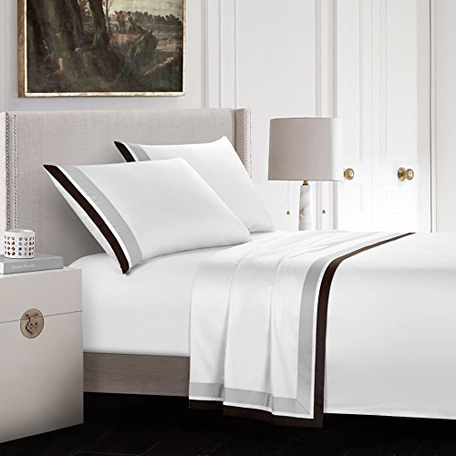 CASA BOLAJ DESIGNED TO DREAM Casabolaj Ensemble de Draps Ombragés 100 % Coton Égyptien, Collection Hôtel Style Moderne Luxe, 400
