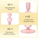 thumbnail image 5 of Set de Portavelas Hewory de Vidrio 3 piezas en Cristal Rosa, 5 of 7