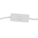 thumbnail image 4 of Bedside lamp with wooden base and fabric shade for bedroom, white, 4 of 4