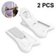 thumbnail image 1 of Child Safety Locks for Cabinets and Drawers, Sliding Door Lock, Easy-to-Install Cabinet Locks for Babies, Baby Cabinet Safety Latches, 2pcs, White, 1 of 5
