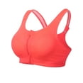 thumbnail image 5 of FALEXO Women Seamless Padded Front-close Zipper Sport High Impact Racerback Bra, 5 of 7