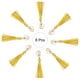 thumbnail image 3 of 8pcs Borlas de Cuero PU, 6" Borla de Llavero con Anillos para Hacer Joyería (Dorado), 3 of 6