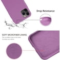 thumbnail image 5 of iPhone 11 Pro Max Case, Slim Liquid Silicone Case Compatible with iPhone 11 Pro Max 6.5 Inch, Full Body Microfiber Lining Protective Case (Lilac Purple), 5 of 12