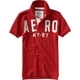 thumbnail image 1 of Aeropostale Solid Aero Ny 87 Polo de rugby para hombre, rojo, XS, 1 of 1