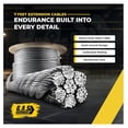 thumbnail image 5 of Heavy-Duty Double-Looped Garage Door Extension Bundle 210 lb (White) , 3" Pulleys, and Extension Cables for 7' Feet Garage Door | Garage Door Parts, 5 of 8