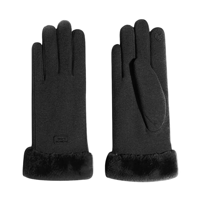 Qarigey Elegantes manoplas con dedos completos añaden un toque de sofisticación al conjunto de invierno Guantes para mujer con pantalla guantes y mitones