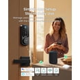 thumbnail image 4 of DESLOC B200 Fingerprint Smart Door Lock, Keyless Entry Door Lock, Touchscreen Keypad Deadbolt, App Control, Smart Locks for Front Door, Black, 4 of 11