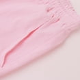 thumbnail image 5 of Glisme Casual Pants For Women Fashion Solid Large Pocket Elastic Capris Pants Pink Trousers Regular Fit, 5 of 9