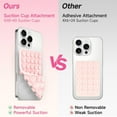 thumbnail image 4 of Silicone Suction Cup Phone Case Mount Double Sided, Phone Accessories Hands-Free Strong Grip Holder for Selfies and Videos, Silicon Phone Stand for iPhone and Android Translucent, 4 of 16
