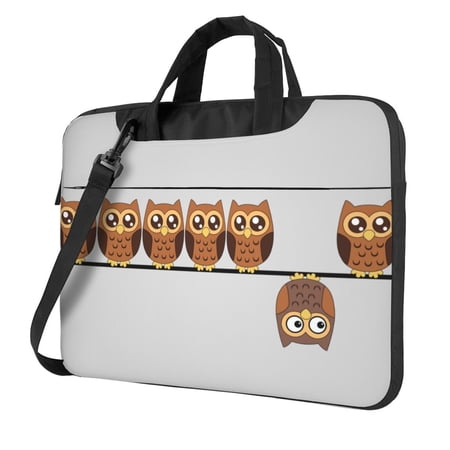 Cartoon Owl Laptop Bag, 13 inch Laptop or Tablet, Business Casual Laptop Bag