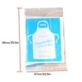 thumbnail image 2 of 25Pcs Kids Disposable Aprons Plastic Waterproof Anti-oil Clear Apron Kitchen Accessories for Cooking Painting, 57x65cm, 2 of 10