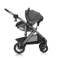 thumbnail image 5 of Sistema de viaje Evenflo Pivot Suite con asiento infantil para automóvil LiteMax con barra antirrebote Devon Grey, 5 of 5