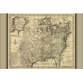 thumbnail image 1 of 24"x36" Gallery Poster, map of western pre united states of america 1752, 1 of 1