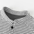 thumbnail image 6 of Atkumj Crewneck Sweatshirt Trendy Waffer Knit Henley Neck Long Sleeve Sweatshirt Versatile Solid Color Men Pullover for Fall Winter XL, 6 of 9