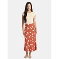 thumbnail image 2 of Time and Tru Women's Midi Pull On Slip Skirt, Sizes XS-XXXL, 2 of 5