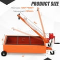 thumbnail image 7 of Amkui 15/20 Gallon Oil Drain Pan Low Profile Electric Oil Drain Change Pan with 110V Pump,8 ft Hose,Folding Handle Rolling Oil Drain Cart for Truck RVs Bus, 7 of 7