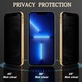 thumbnail image 4 of Funda magnética de privacidad para iPhone 13 Pro Max, de vidrio templado de doble cara, protección completa, color dorado, 4 of 6