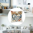thumbnail image 5 of nygtbtfer  Winter Throw Pillow Love &amp; Light Blue Jewish Pillowcases for Couch Sofa Bed Home Winter Holiday Decor Set of 2 White, 5 of 7