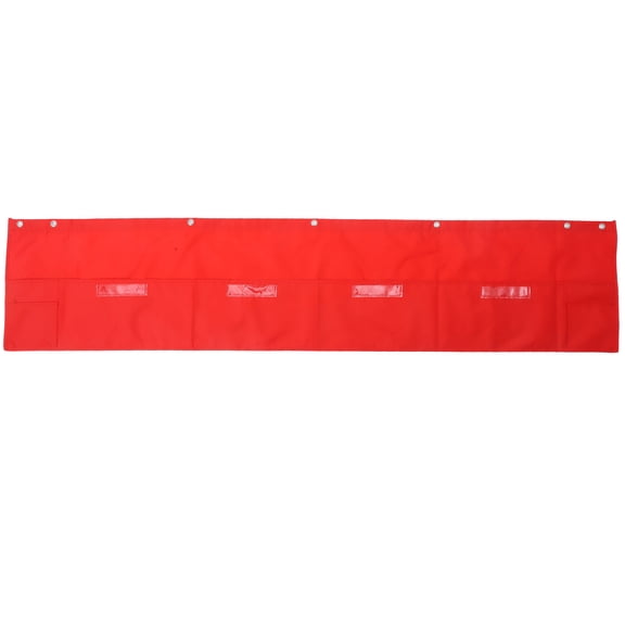 LOLIPPYY Foldable Red Hanging Organizer with Large Opening for Classroom Storage