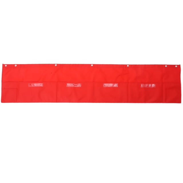 OULII Organizador De Pared Rojo Con Bolsillos Múltiples Para Oficina Y Almacenamiento Eficiente