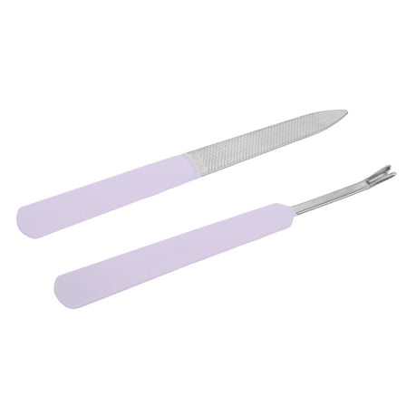 Vocoste 1 Set Portable Multifunctional Nail File Manicure Tool Kit Purple