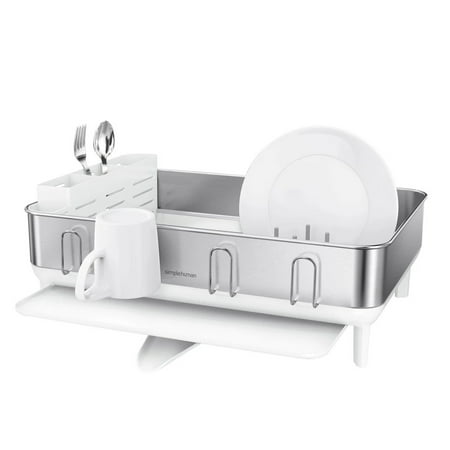 Simplehuman Stainless Steel Frame Dish Rack ‼️comes with stains ‼️
