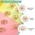 thumbnail image 2 of Uxcell 200-Pack Tapones de Cuentas en Forma de Flor, 13mm x 3.5mm Tapones Espaciadores de Flor para Artesanía DIY [Color Cobre], 2 of 6