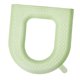 thumbnail image 2 of Almohadillas para tapa de asiento de inodoro con asa, fácil instalación, más gruesas, reutilizables, limpiables, autoadhesivas para oficina, baño, Verde claro, 2 of 8