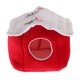 thumbnail image 2 of Casa de Pájaro Cálido Invierno Colco Ecológico Duradero Color Brillante Rojo, 2 of 8