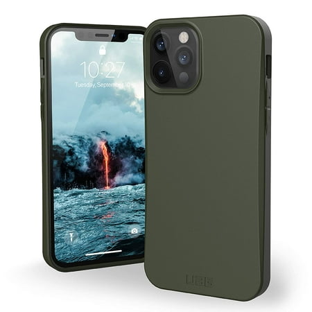 UAG iPhone 12 Case/iPhone 12 Pro Case [6.1-inch screen] 100% Biodegradable 100% Compostable 100% Mindful Eco-Friendly Slim Outback Biodegradable Protective Cover, Olive