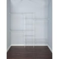 thumbnail image 3 of ClosetMaid 5037 5ft. to 8ft. Fixed Mount Closet Organizer Kit, White, 3 of 5