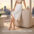 thumbnail image 6 of Women Half Slips Under Dress - Lace Hem, Elastic Waist, Knee Length Petticoat, 6 of 7