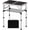 24"L x 16"W x 27"H, variant on Small Folding Table, Aluminum 24" x 16" Adjustable Height Max 27.5" Folding Camping Table with Carrying Handle, Lightweight, Portable Camp Table for Outdoor Indoor Picnic Beach, Black