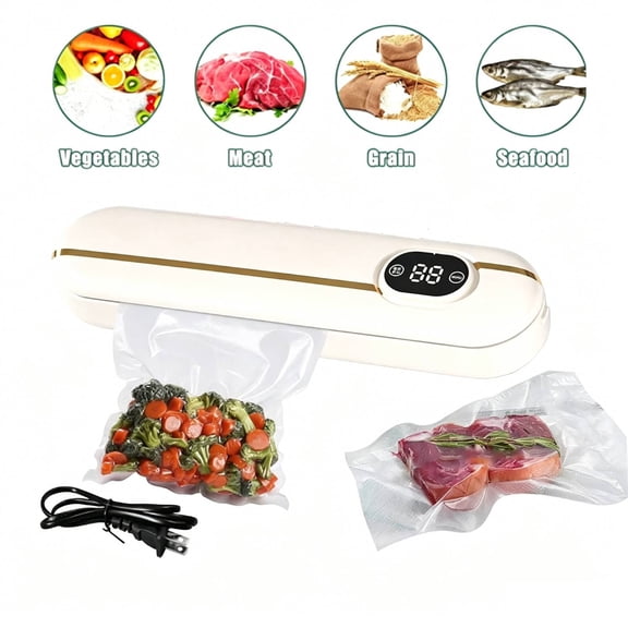 Mini Bag Sealer 11Inch,Snack Bag Sealer,Mini Heat Sealer,Heating Quick Sealer For Food Bag,Portable Handheld Bag Resealer Machine For Chips and Snacks Bags Freshness (Creamy white)