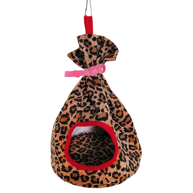 Bolsa de lona de bolsillo colgante con jaula nido para hamaca de loro para hámster periquito(#1)