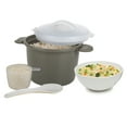Progressive Prep Solutions Microwave Rice Cooker, 4 Piece Plastic Set