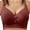 Wine, variant on Hvyesh Front Closure Bras for Women Plus Size No Underwire Bra Adjustable Strap Full Coverage Soft Comfort Bralette